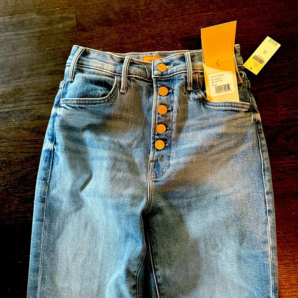 MOTHER BNWT Pixie Hustler Ankle Jeans Sz25
